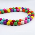 Best Selling M0006 Round Shape Mix Color Tibetan Sleeping Beauty Turquoise Beads Persian Turquoise Stones